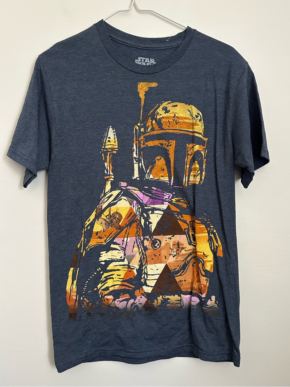 Star Wars Slate Blue Boba Fett Graphic Tee